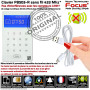 Digicode badge PB503-R Focus IP GSM Sécurité Mezzanine Protection ADSL Système fil 433MHz Clavier 3G Vérandas Connecté Tactile 4
