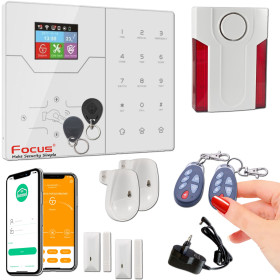 F2 ORIGINAL Focus HA-VGT Appartement Cave Sécurité Alarme Présence Connecté Fenêtres Protection Infrarouge Capteur Meian Grange 