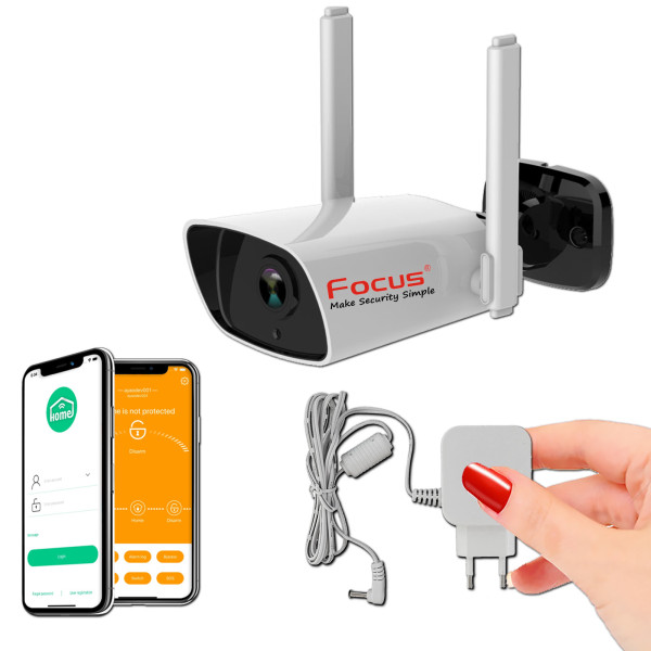 Caméra IP Connectée HA-8405 Micro-SD Wi-Fi Protection Logement Intérieur Système App Ethernet Smartphone d-Alarme Meian carte av